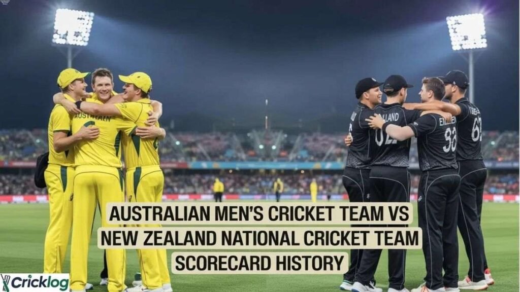 Australia vs New Zealand cricket teams.