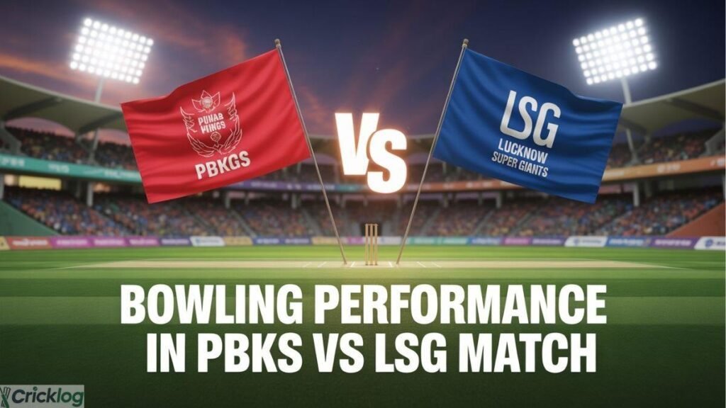 PBKS vs LSG bowling performance graphic.