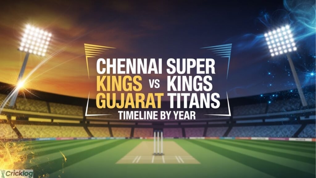 CSK vs GT cricket stadium timeline.