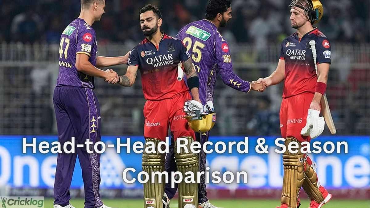 RCB vs KKR players handshake moment.