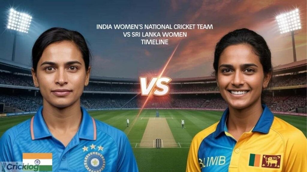 india women's national cricket team vs sri lanka women timeline.