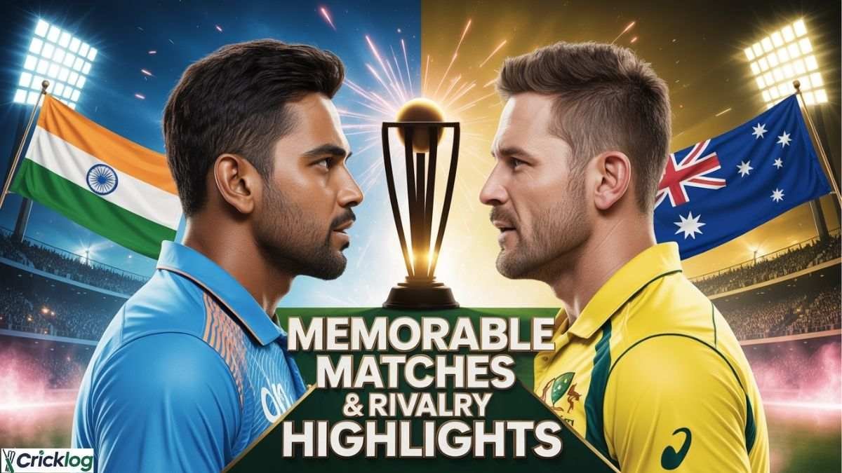 India Australia cricket rivalry clash.