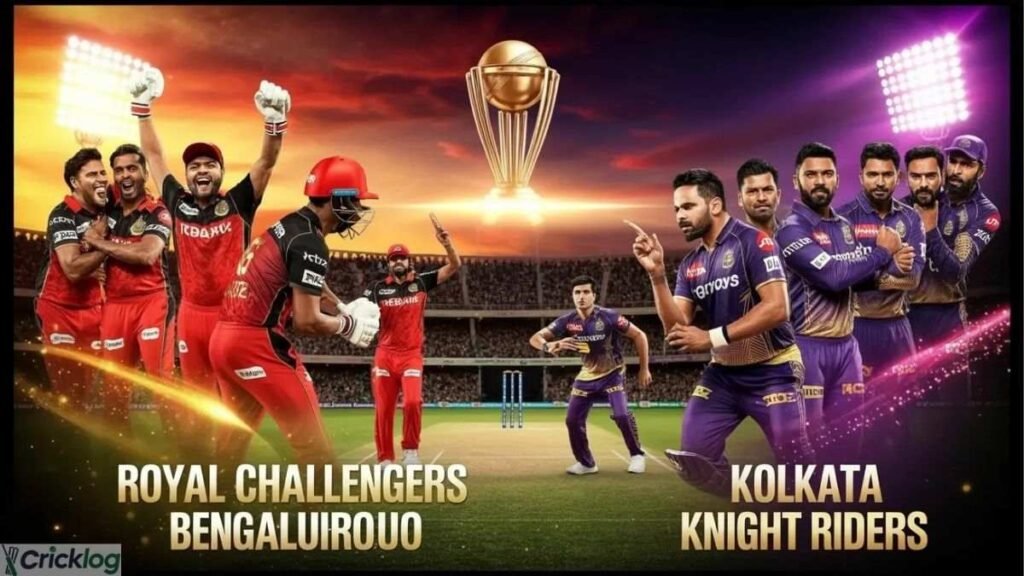 Royal Challengers Bengaluru vs Kolkata Knight Riders Timeline.