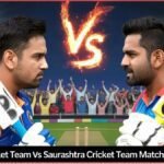 Delhi Cricket Team vs Saurashtra Cricket Team match scorecard