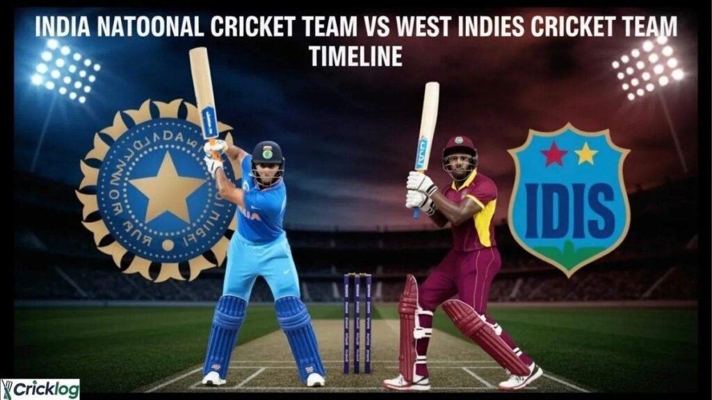 India National Cricket Team vs West Indies Cricket Team Timeline