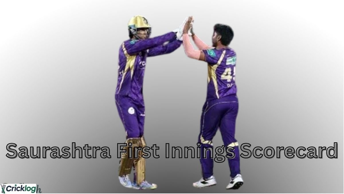 Saurashtra First Innings Celebration
