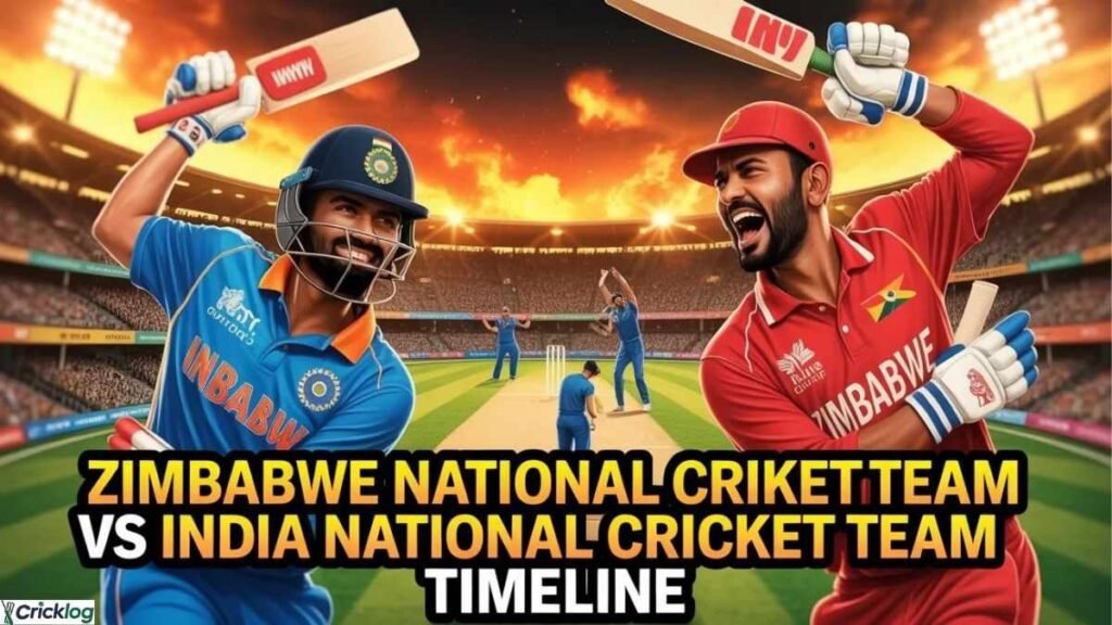 Zimbabwe National Cricket Team vs India National Cricket Team Timeline