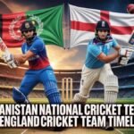 Afghanistan National Cricket Team vs England Cricket Team Timeline