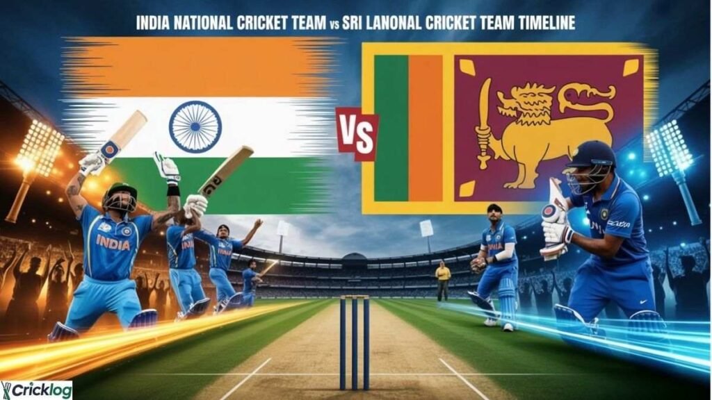 india national cricket team vs sri lanka national cricket team timeline