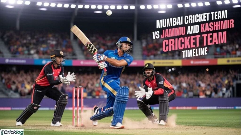 mumbai cricket team vs jammu and kashmir cricket team timeline
