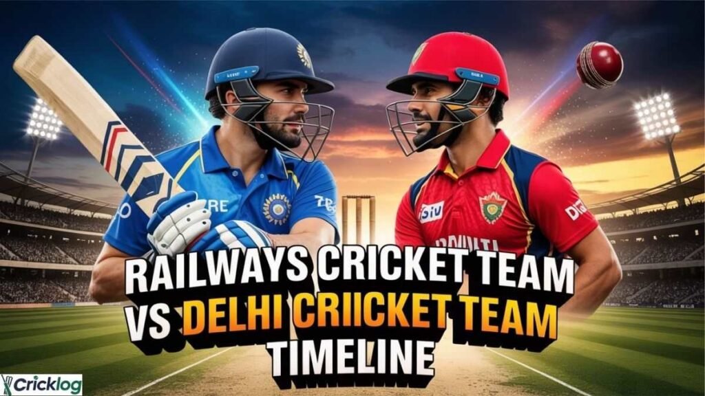 Railways Cricket Team vs Delhi Cricket Team Timeline