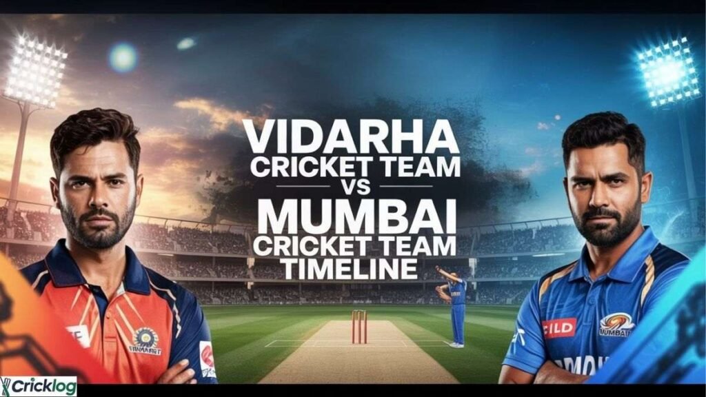 Vidarbha Cricket Team vs Mumbai Cricket Team Timeline