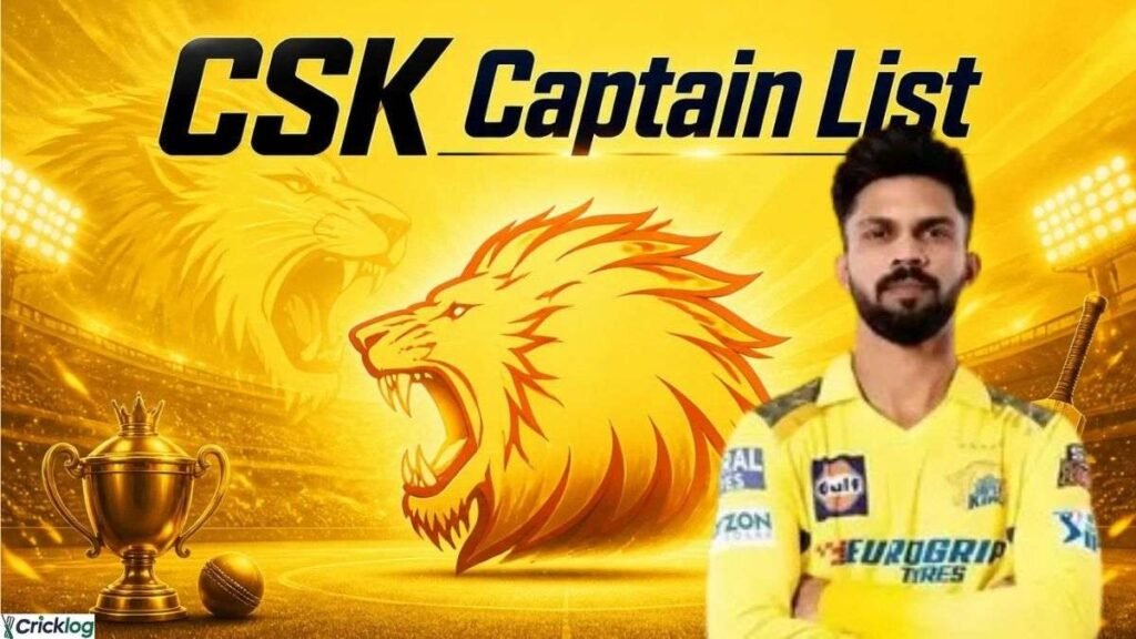 CSK Captain List