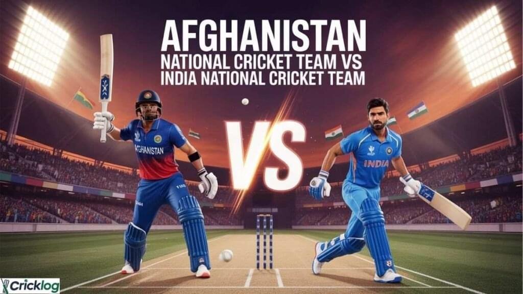 Afghanistan national cricket team vs India national cricket team.