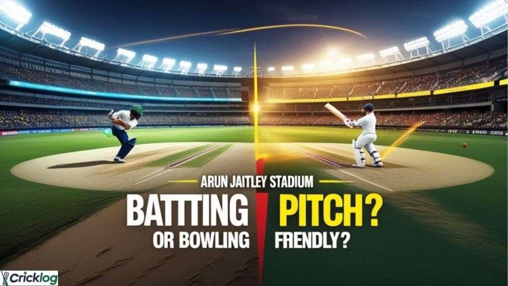 Arun Jaitley pitch batting or bowling.