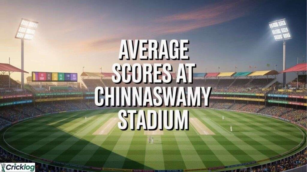 Average scores Chinnaswamy stadium.
