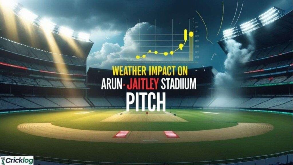 Weather impact Arun Jaitley pitch.