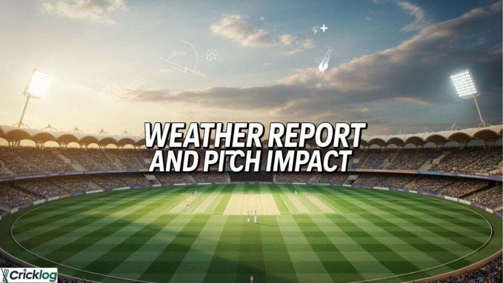 Weather and pitch impact stadium.