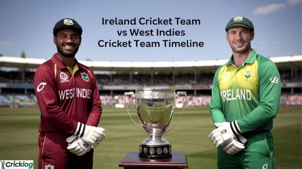 Ireland Cricket Team vs West Indies Cricket Team Timeline,