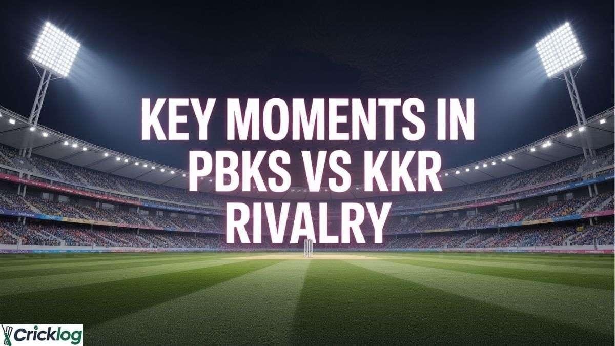 PBKS vs KKR rivalry stadium banner.