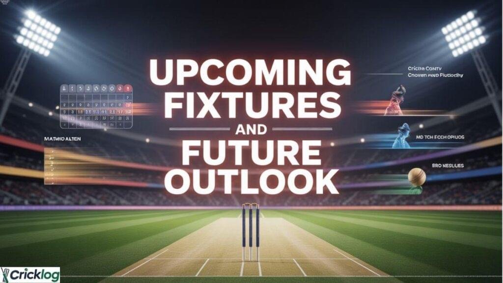 Cricket upcoming fixtures stadium view.