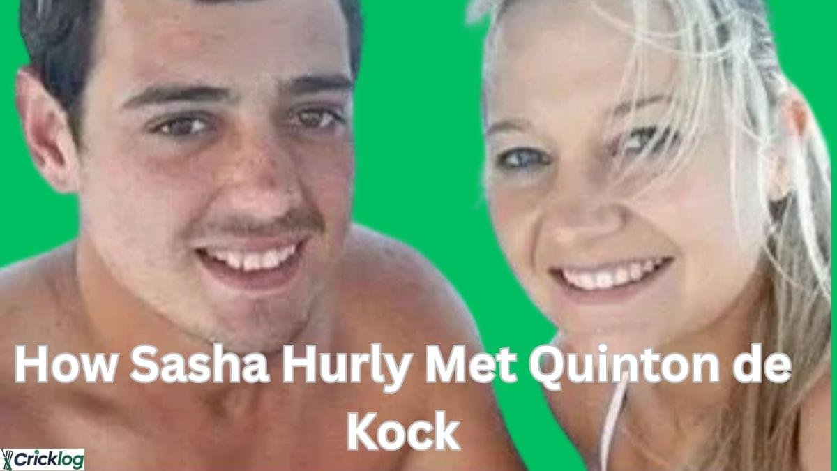 Sasha Hurly and Quinton de Kock smiling together