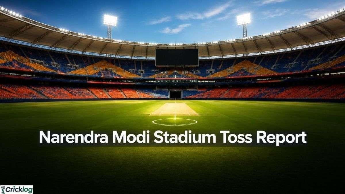 Narendra Modi Stadium toss report view