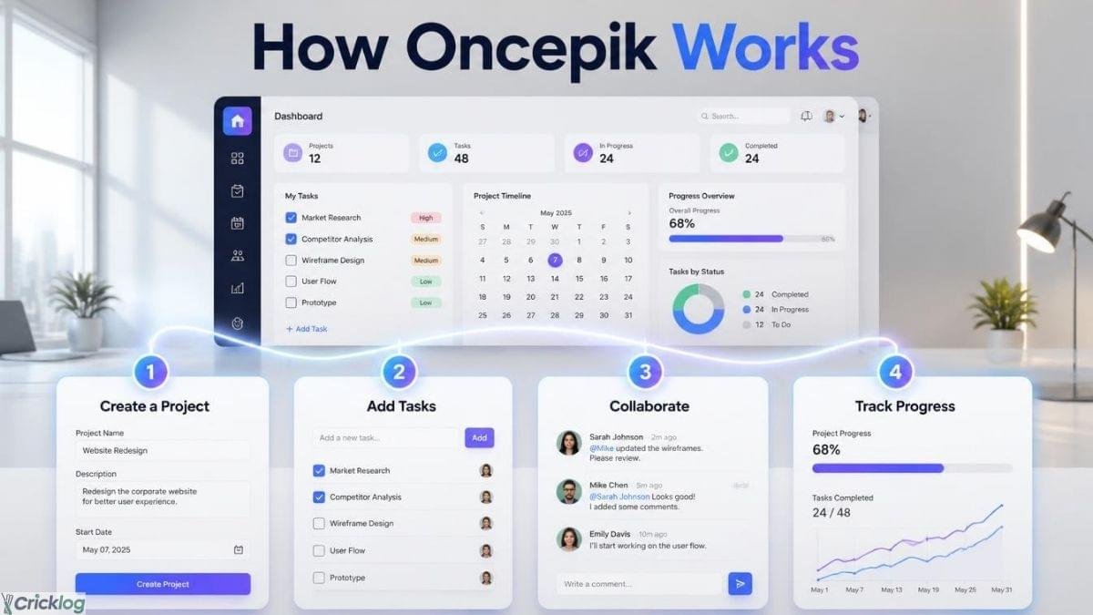 ONCEPIK project management workflow