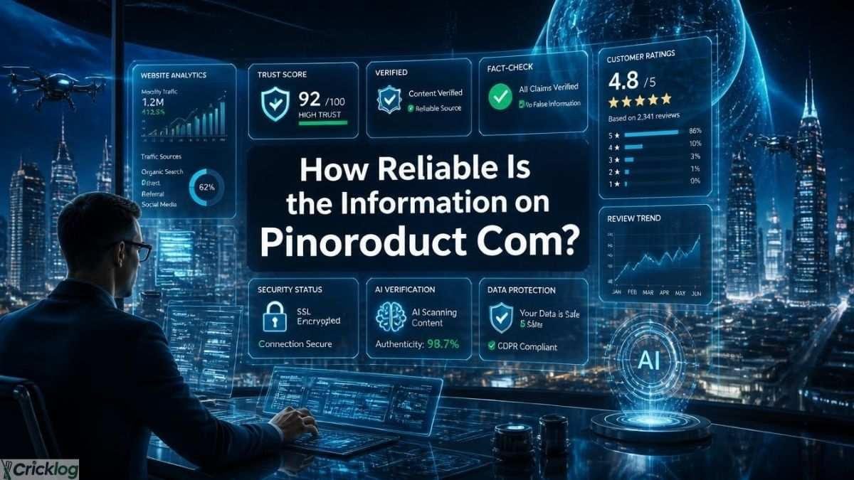 Pinoroduct information reliability and trust score dashboard